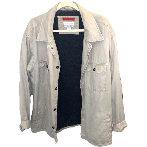 Old Navy Other - VTG Painters Coat Mens Large Brown Fleece Lined Old Navy